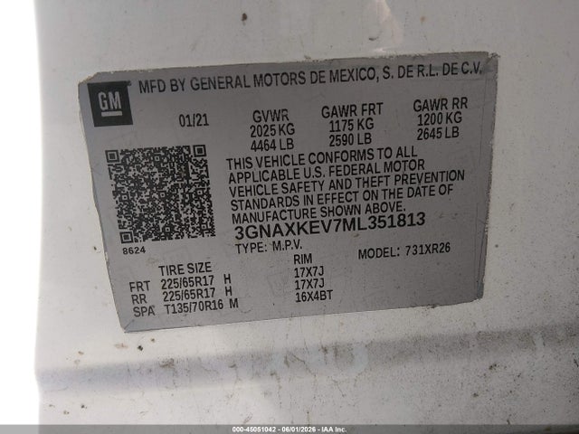 Chevrolet Equinox Fwd Lt