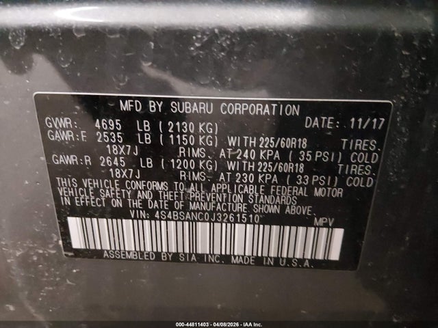 Subaru Outback 2.5i Limited