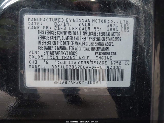 Nissan Sentra Sv