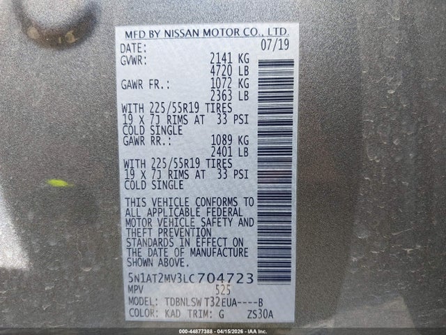 Nissan Rogue Sl Intelligent Awd