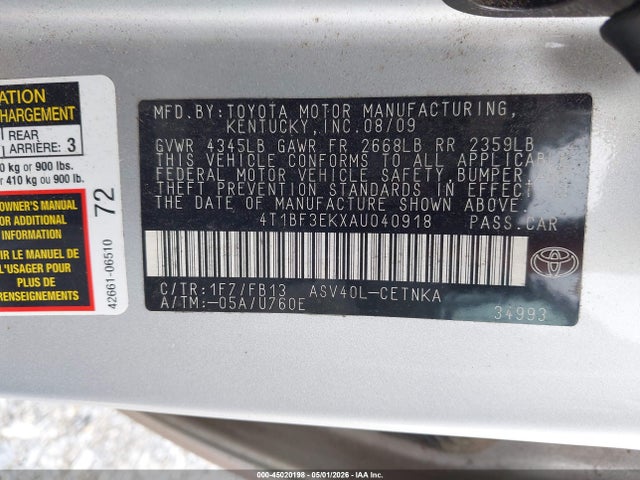 Toyota Camry Le