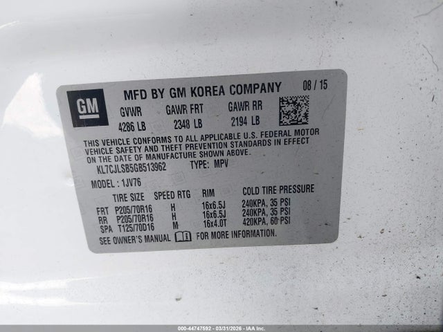 Chevrolet Trax Lt