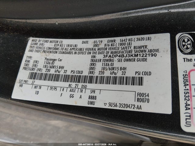 Ford Fiesta Se