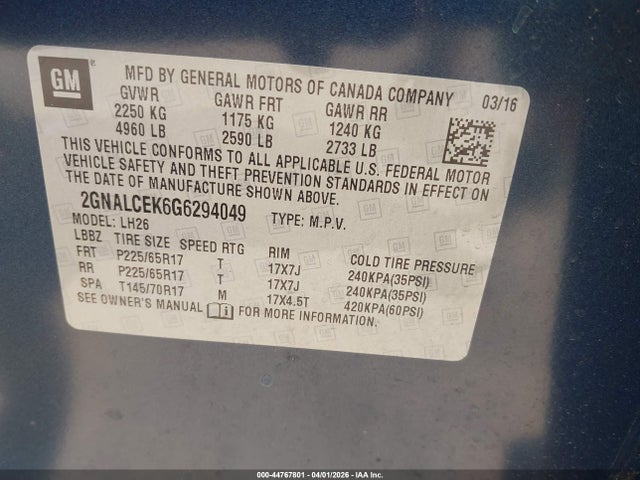 Chevrolet Equinox Lt