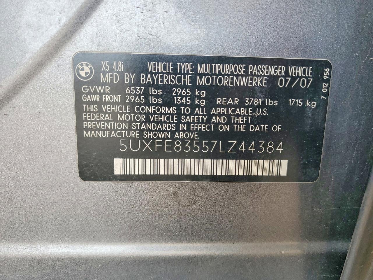 BMW X Series 4.8i