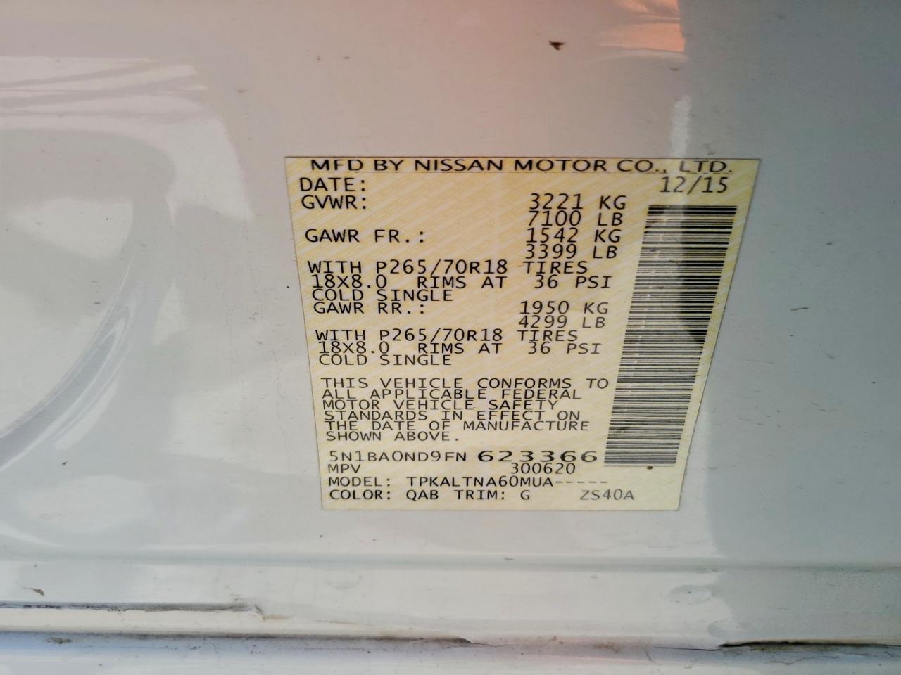 Nissan Armada Sv