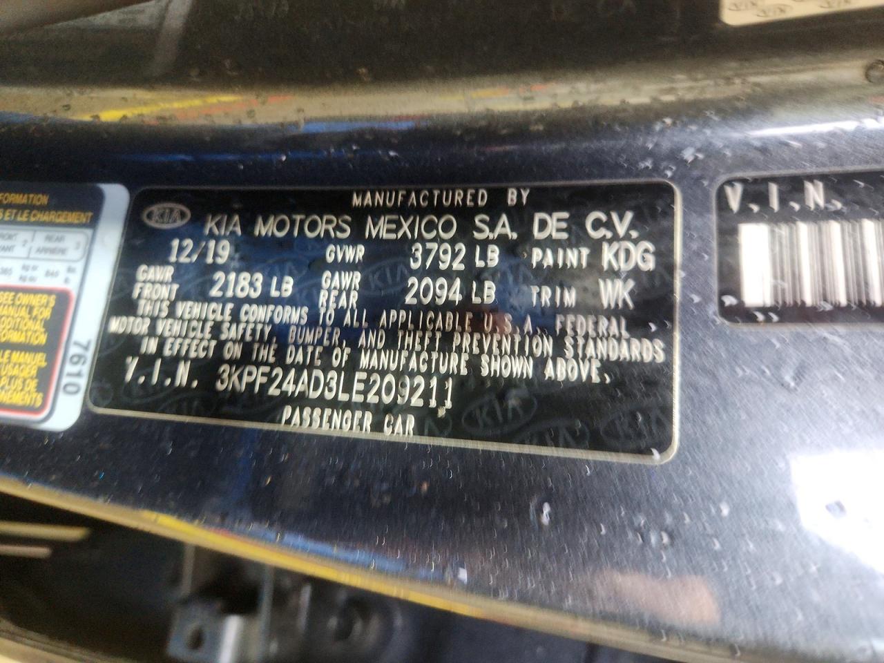 Kia Forte Lxs