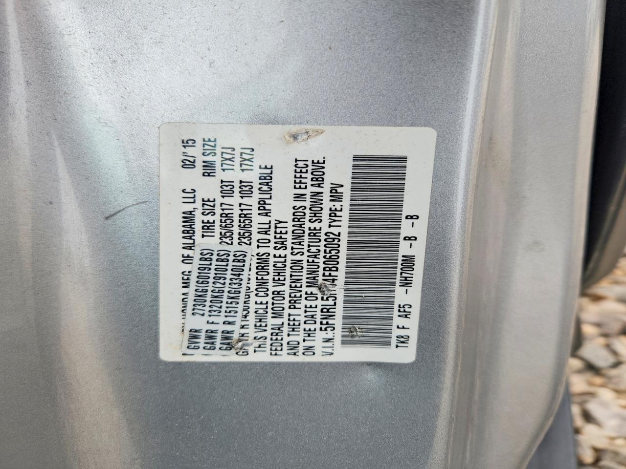 Honda Odyssey Exl