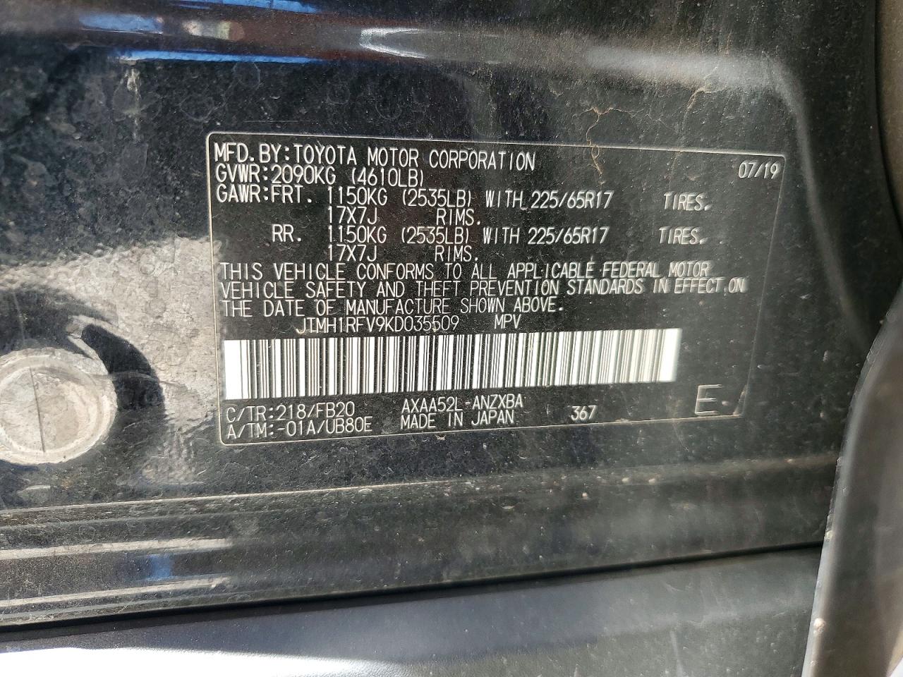 Toyota RAV4 Le