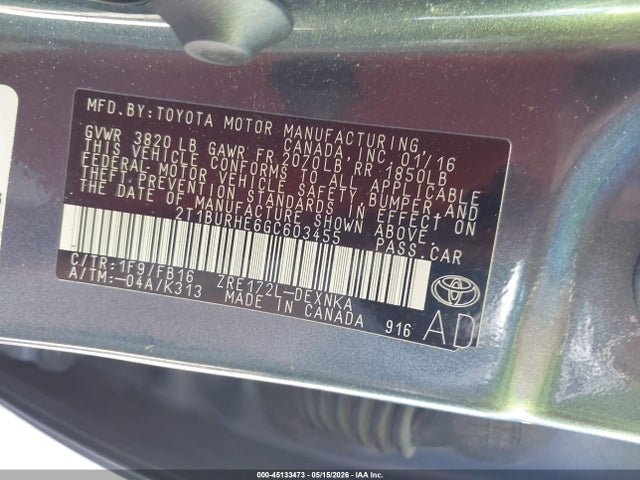 Toyota Corolla Le