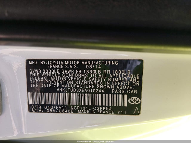 Toyota Yaris L (tmmf Plant)