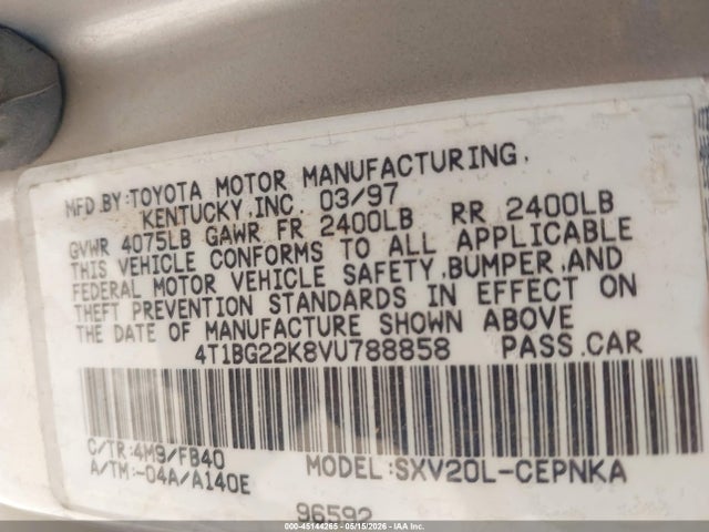 Toyota Camry Le