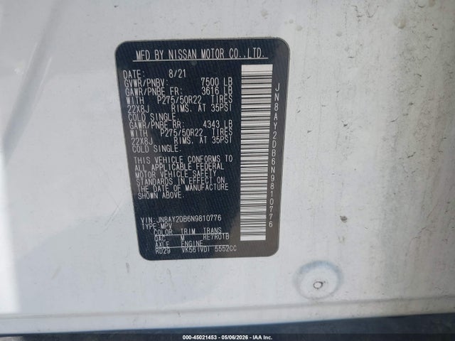 Nissan Armada Platinum 4wd