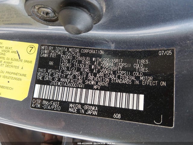 Toyota Highlander V6