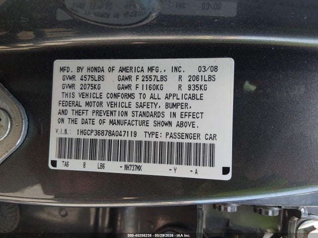 Honda Accord 3.5 Ex-l