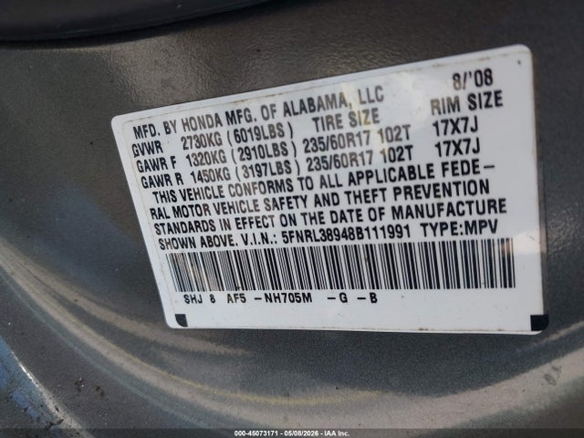 Honda Odyssey Touring
