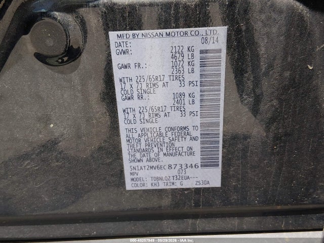Nissan Rogue Sv