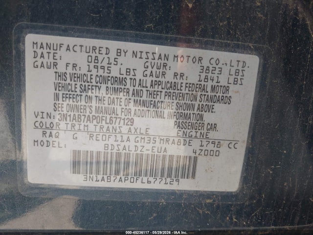 Nissan Sentra Sv