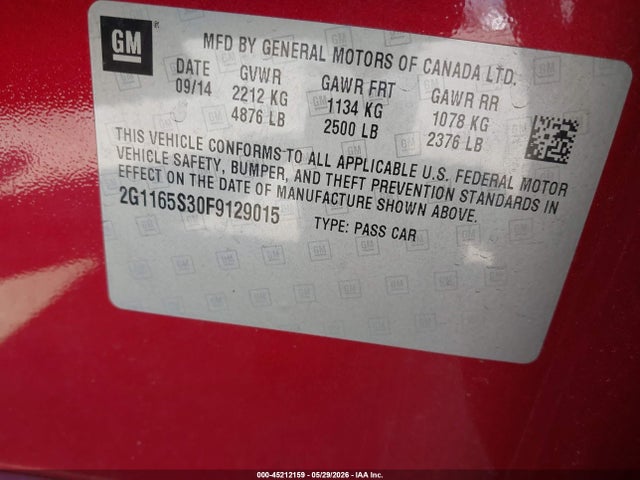 Chevrolet Impala 2lz