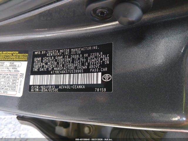 Toyota Camry Le