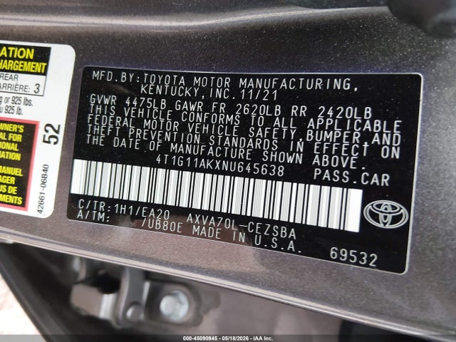 Toyota Camry Se