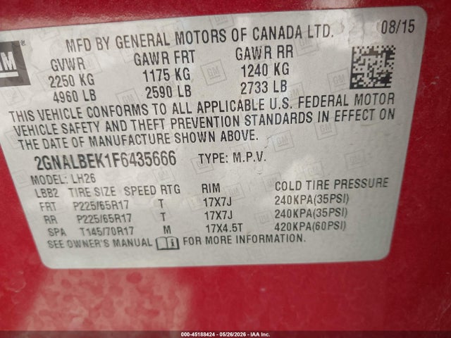 Chevrolet Equinox 1lt