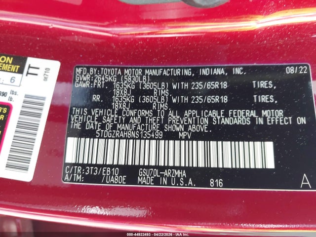 Toyota Highlander Xle