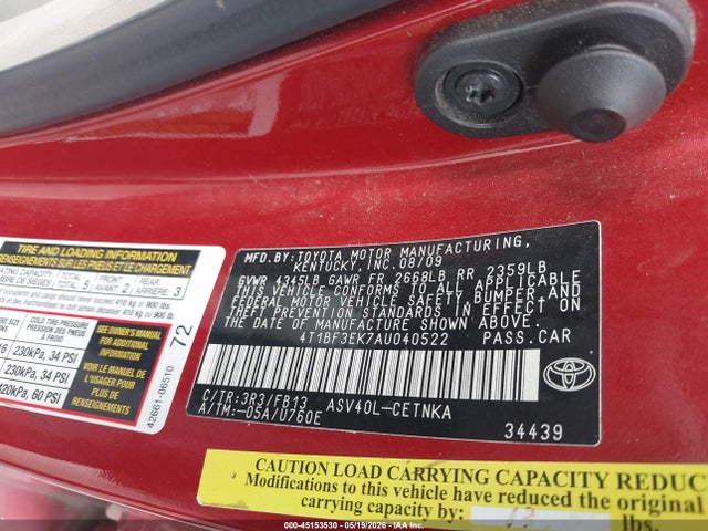 Toyota Camry Le