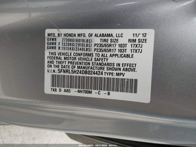 Honda Odyssey Lx