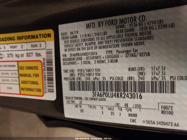 Ford Fusion Se