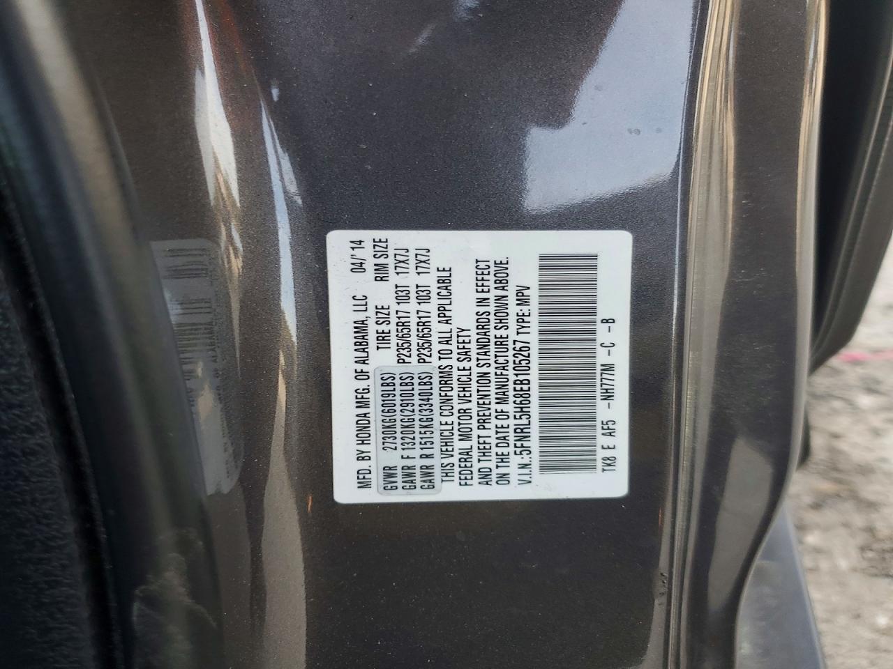 Honda Odyssey Exl