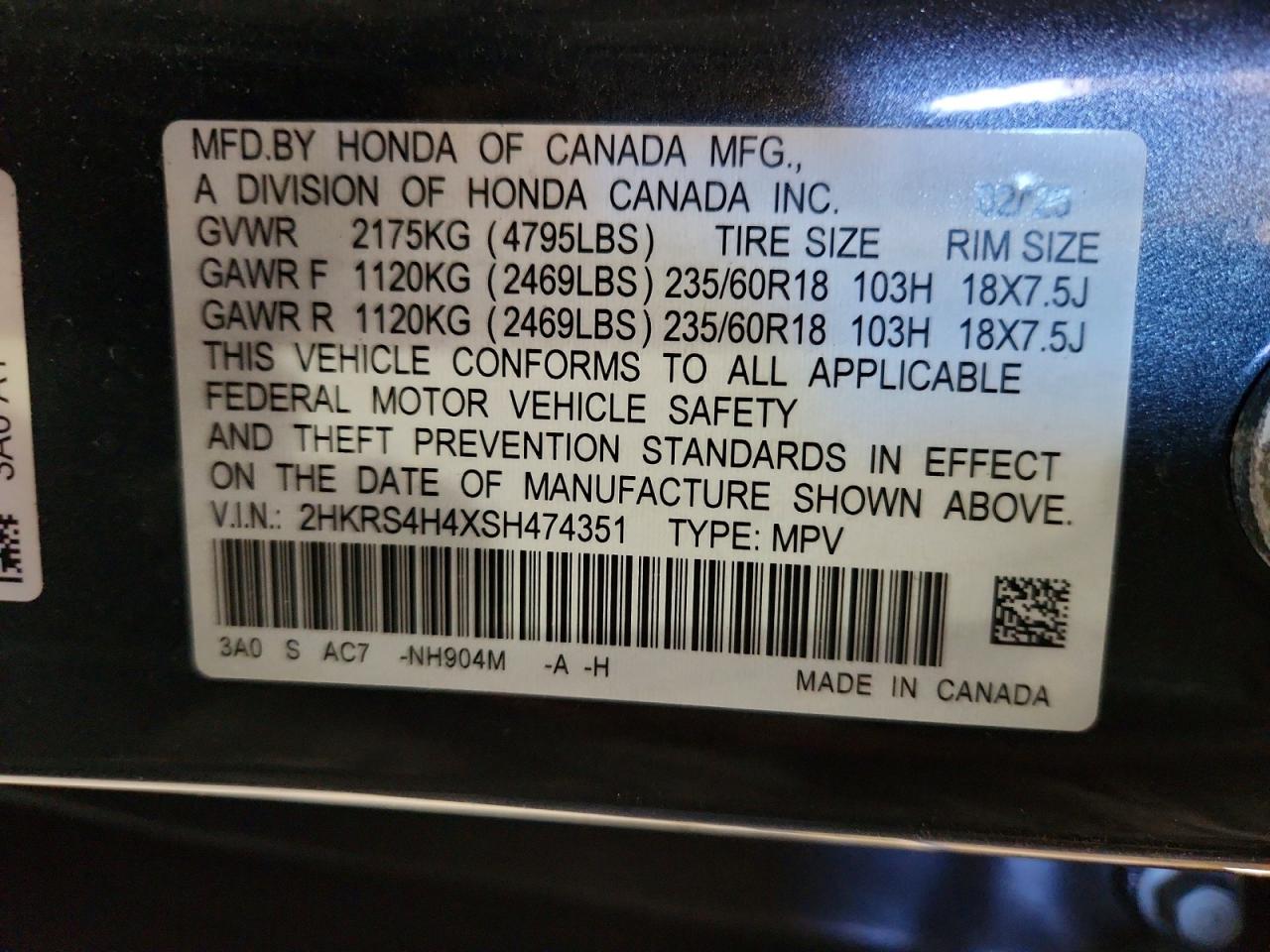 Honda Crv Ex