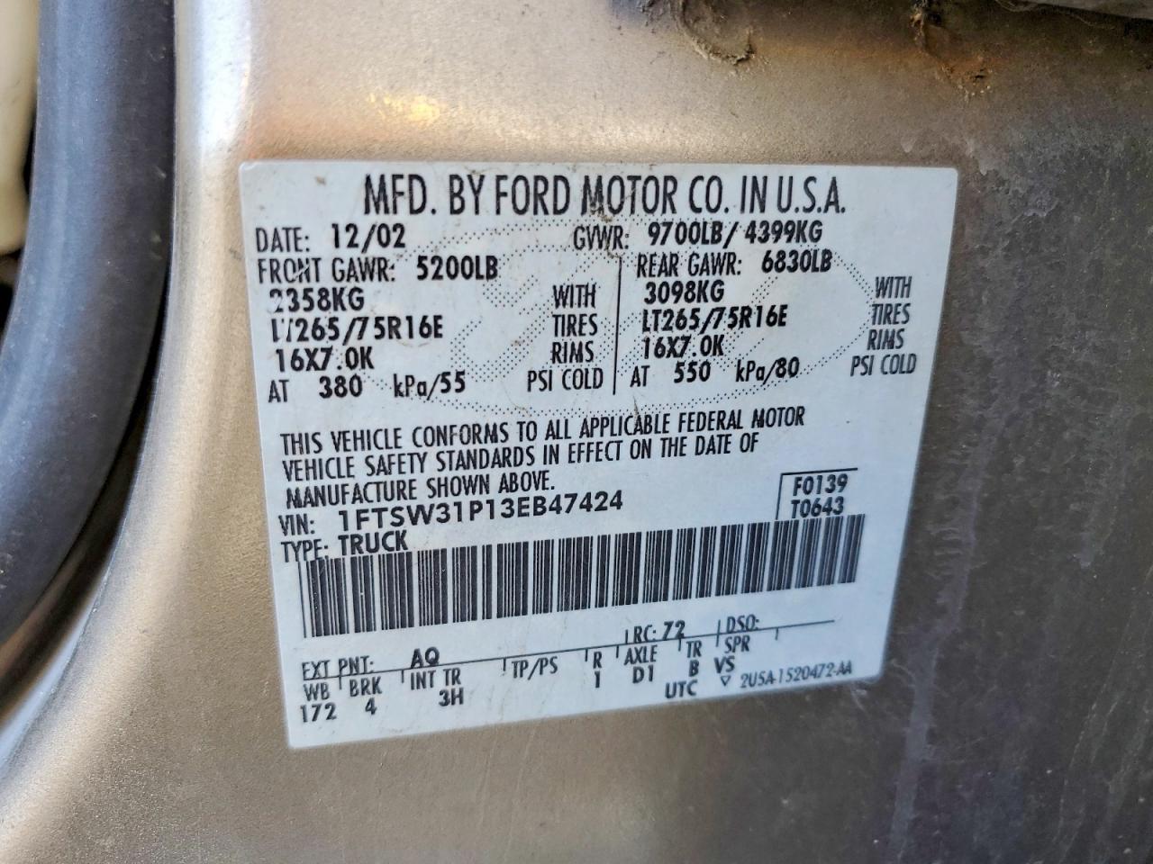 Ford F-350 Srw Super Duty