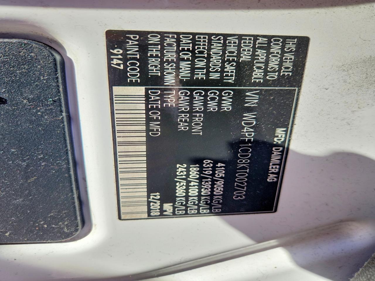 Mercedes-Benz Sprinter 2500