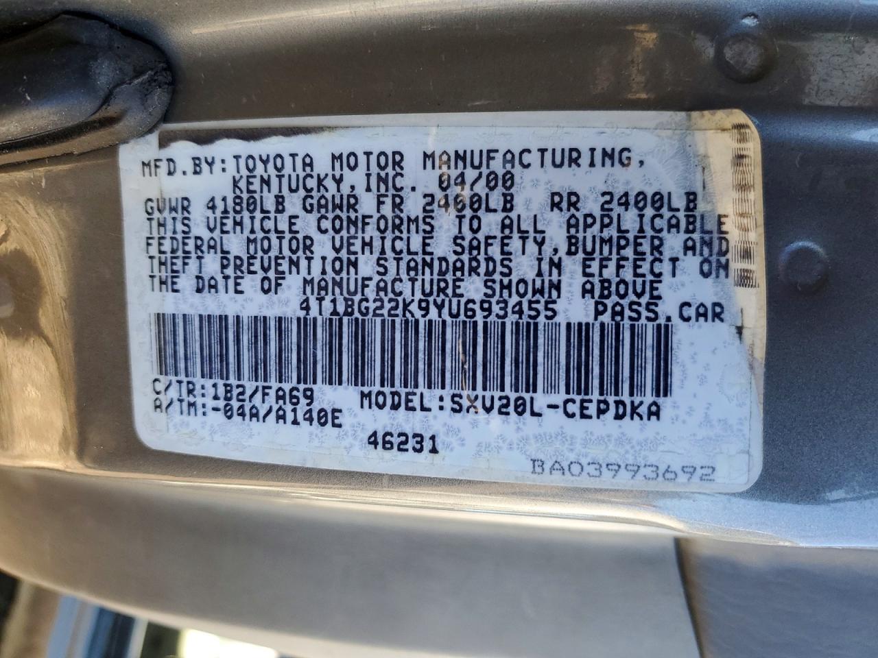 Toyota Camry Ce