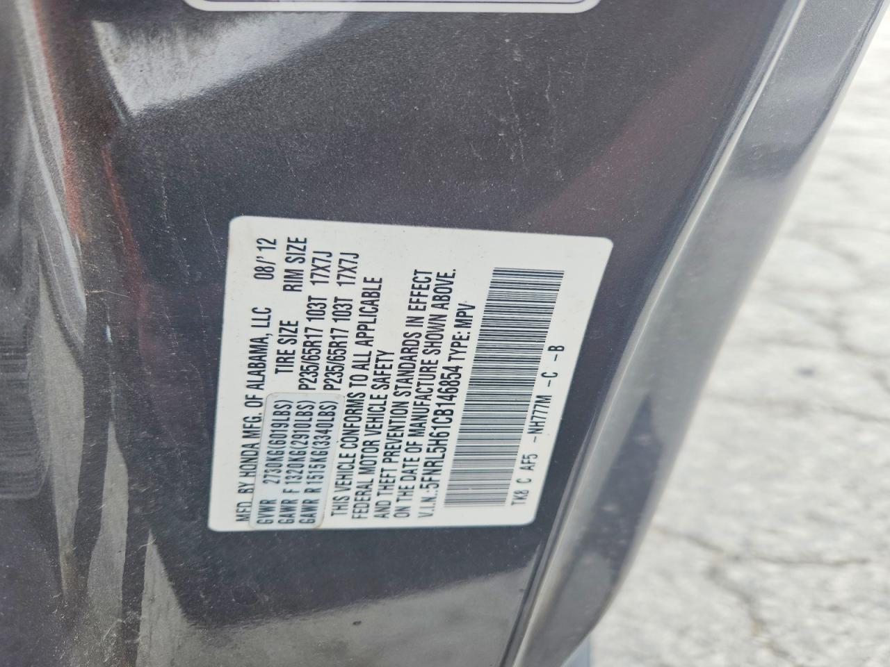 Honda Odyssey Exl