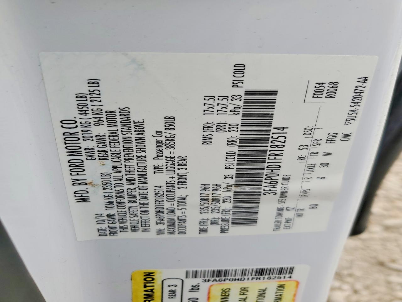 Ford Fusion Se