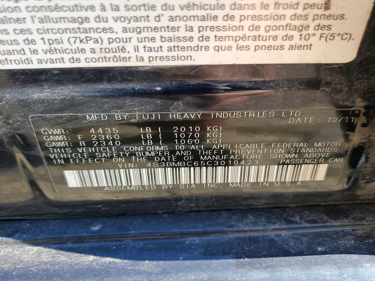 Subaru Legacy 2.5i Premium