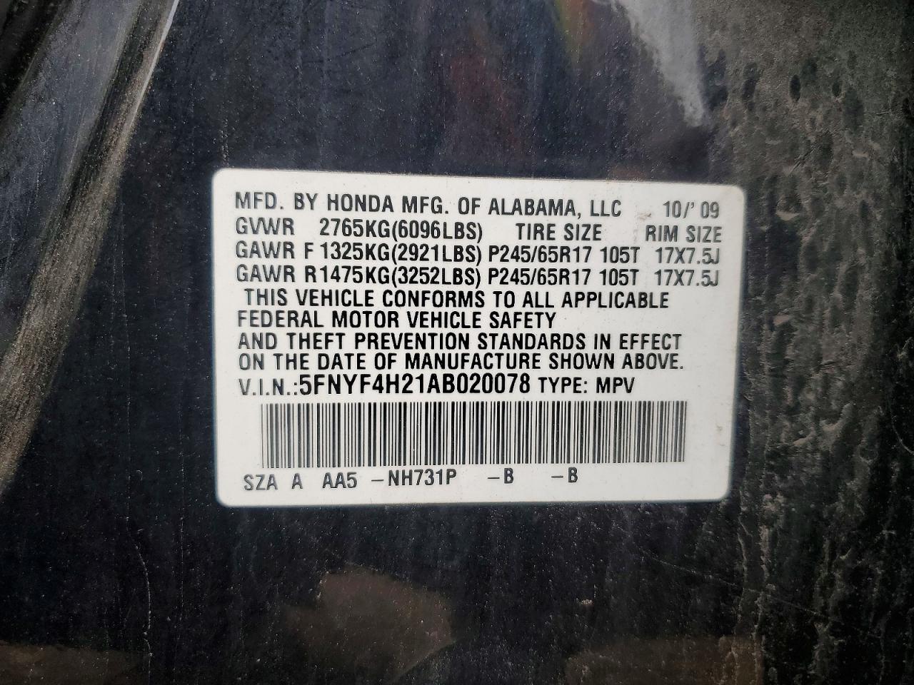 Honda Pilot Lx
