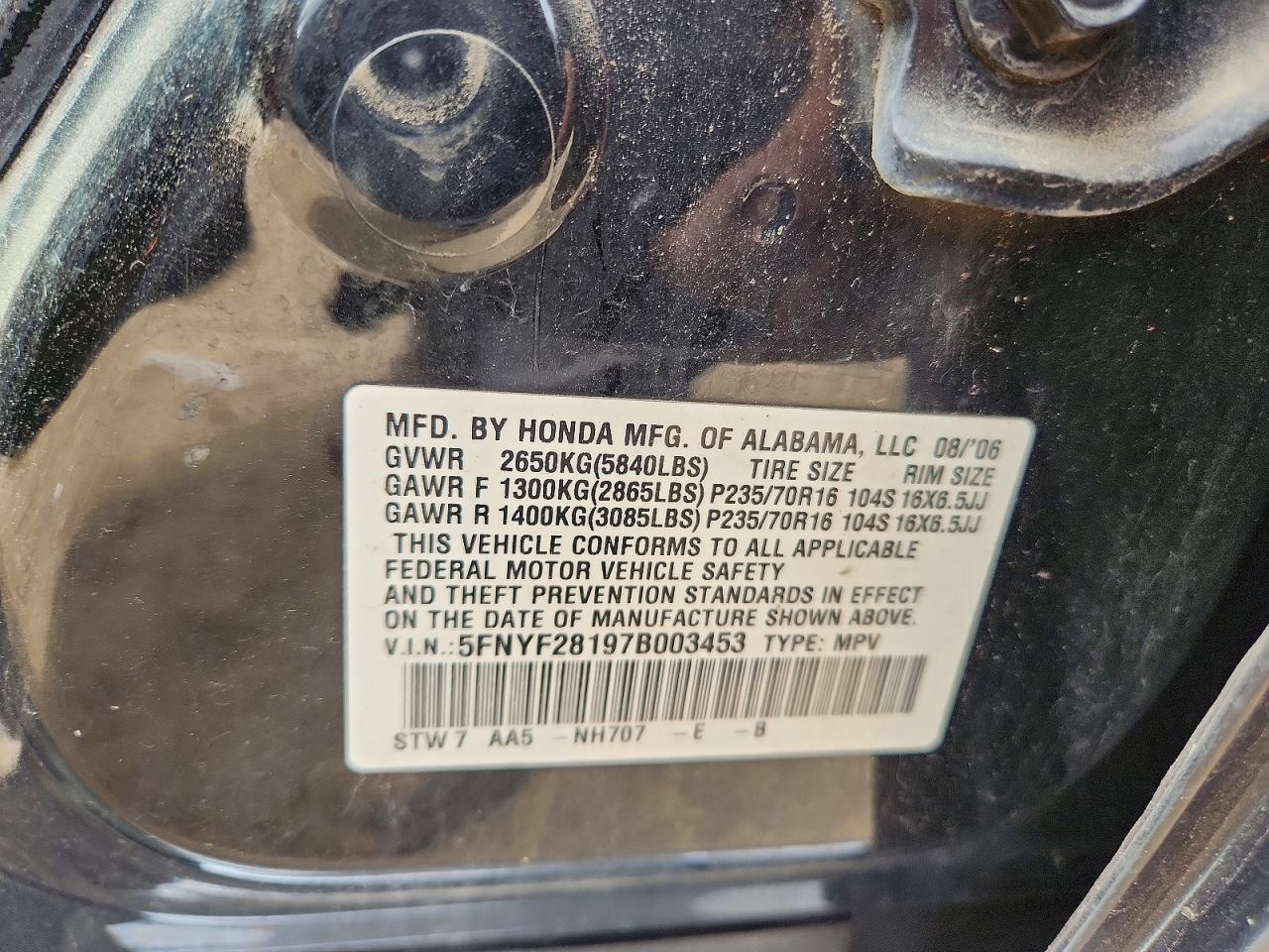 Honda Pilot Lx