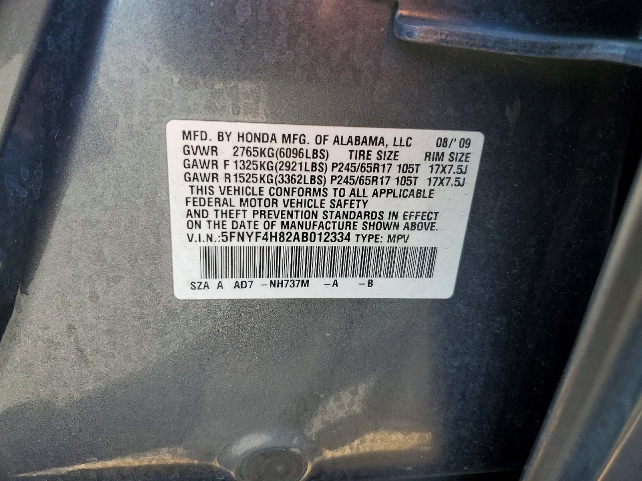 Honda Pilot Touring