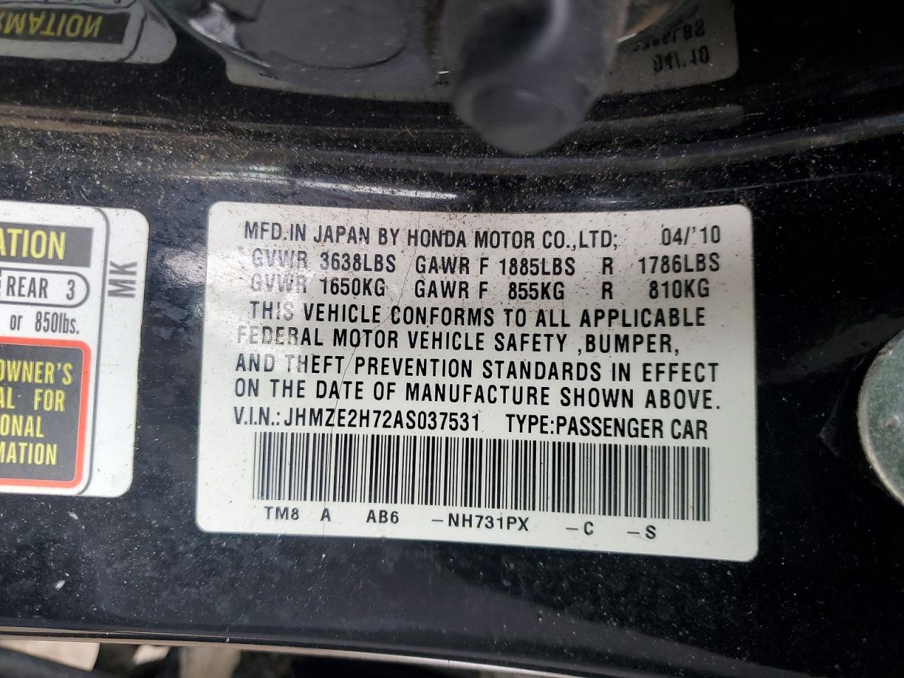 Honda Insight Ex