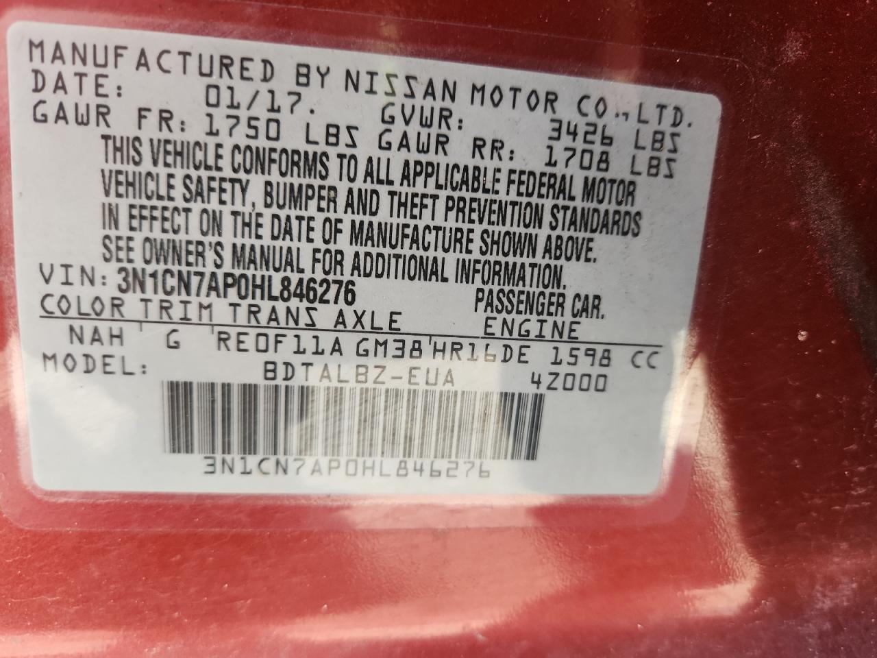 Nissan Versa S
