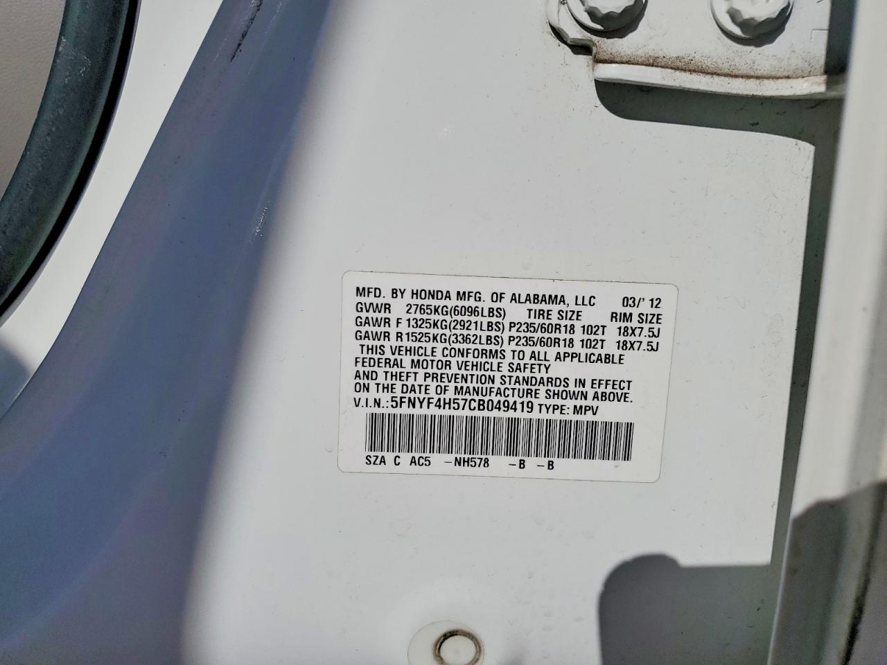 Honda Pilot Exl