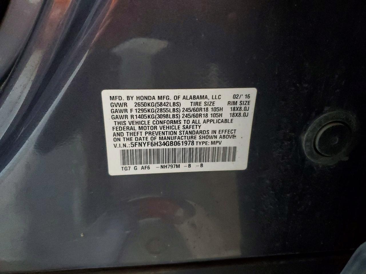 Honda Pilot Ex
