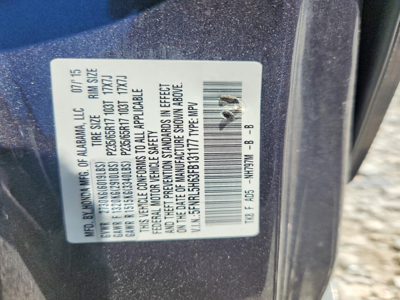 Honda Odyssey Exl