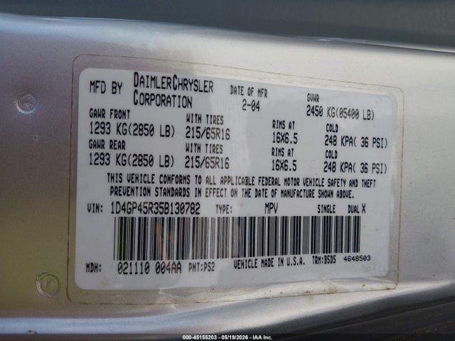 Dodge Caravan Sxt