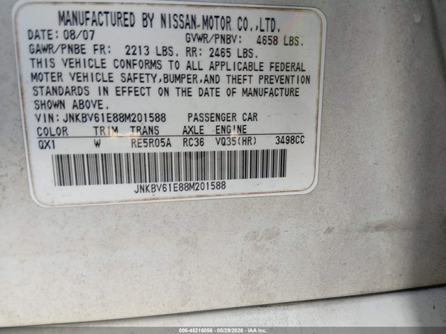 INFINITI G35 Journey