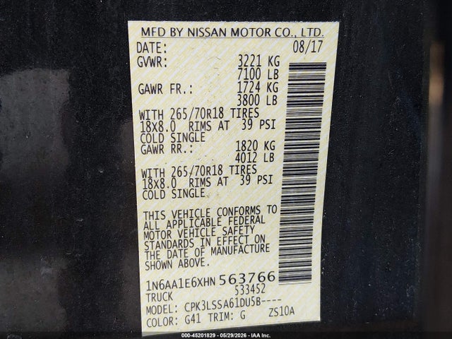 Nissan Titan Sv