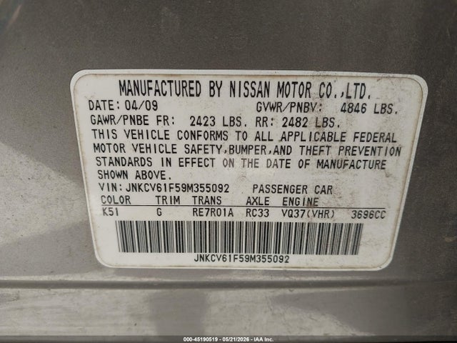 INFINITI G37x